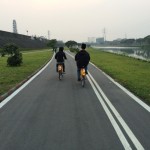 Bike path along the river